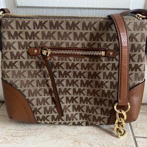 Michael Kors MK pattern shoulder bag